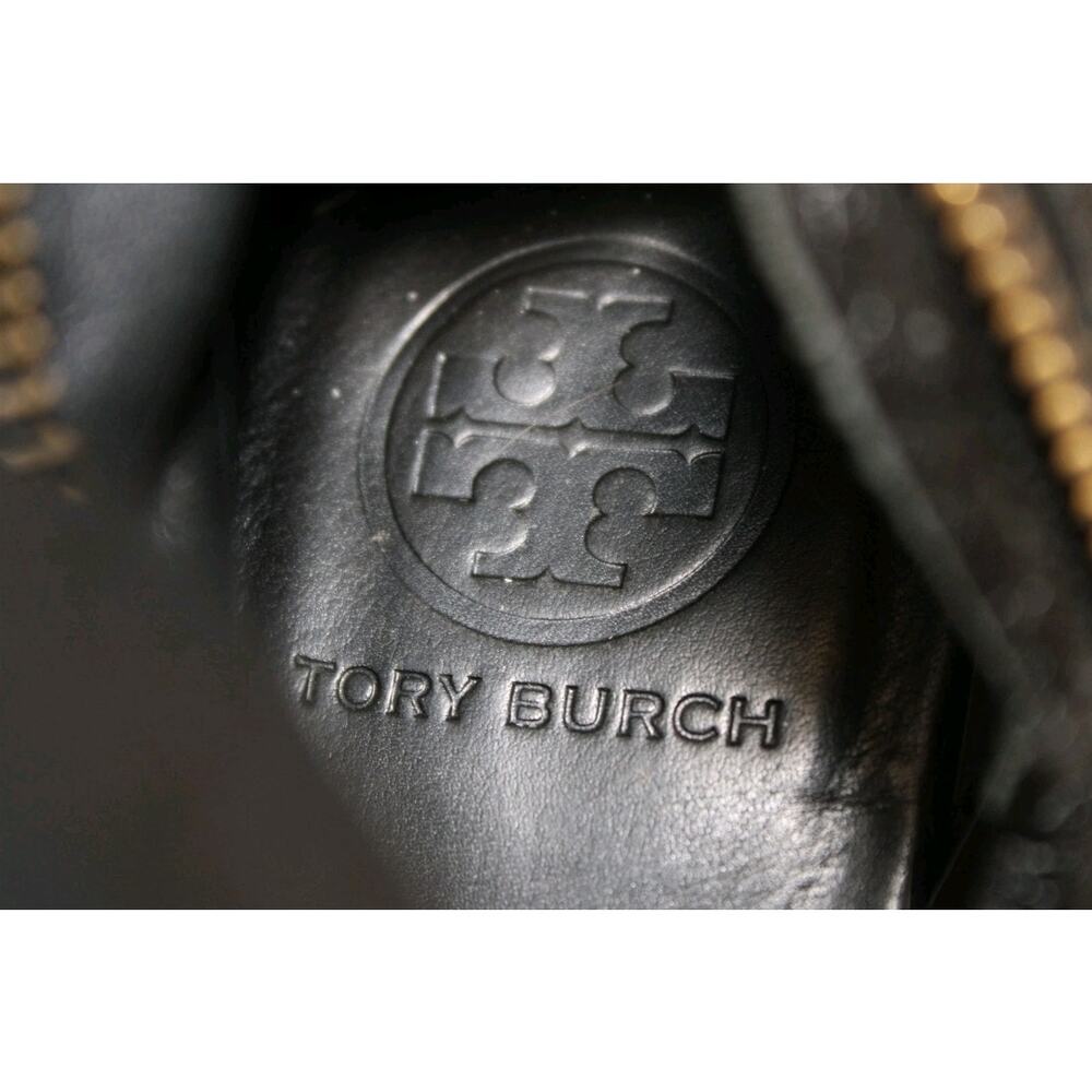 Tory Burch Jaden Buckle Womens US Size 9.5 M Black Leather Biker Harness Boots - Picture 7 of 15